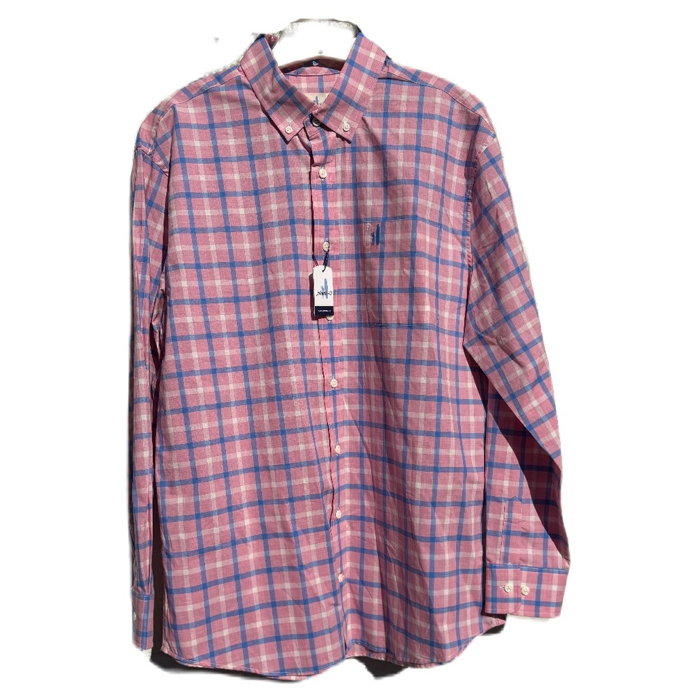 Johnnie-O Oscar Hangin Out button down shirt pink Large